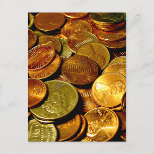 Coins Postcard