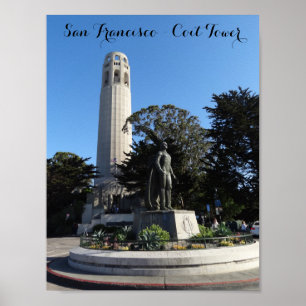 Coit Tower & Columbus Statue #1-2 Poster