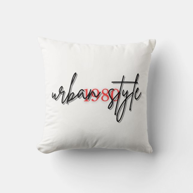 Cojin con diseño minimalista llamativo throw pillow (Front)