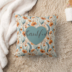 Cojín Decorativo Custom Wildflower Botanical Boho Throw Pillow