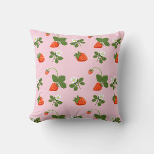 Cojín Decorativo Strawberries Throw Pillow