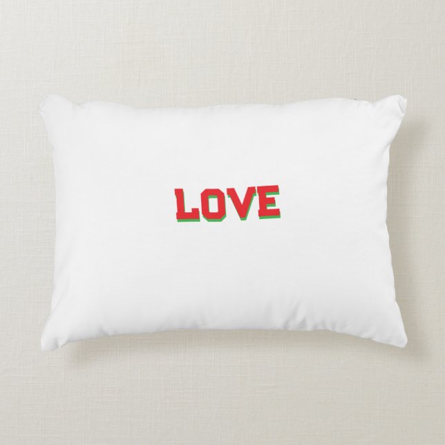 Cojín Estilo Moderno Vivamos El Amor Hogar" Accent Pillow (Front)
