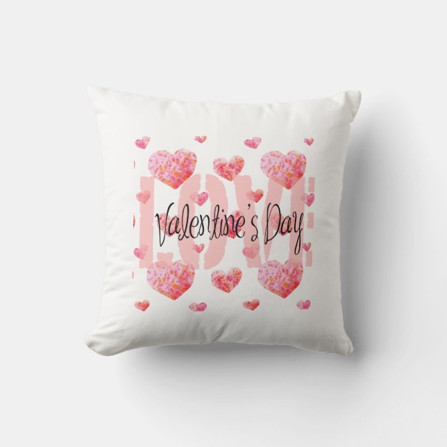 Cojín Love Collection With A Lot Of Love ❤️ Throw Pillow (Front)