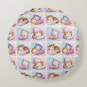 Cojín redondo - Gatito de Sueños Round Pillow