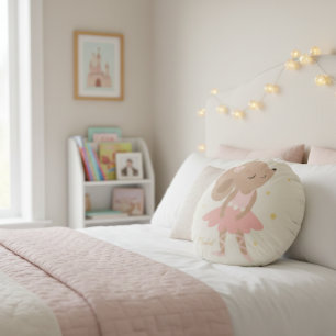 Cojín Redondo Mouse ballerina pillow, mouse baller Round Pillow