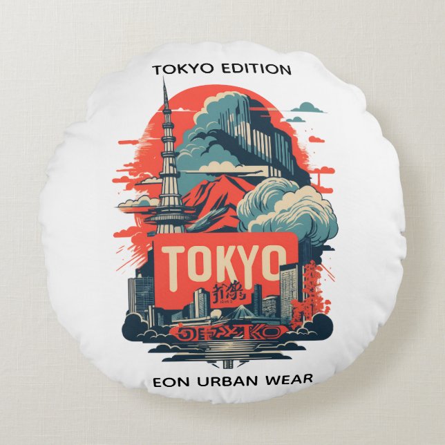 COJIN REDONDO TPKYO EDITION ROUND PILLOW (Front)