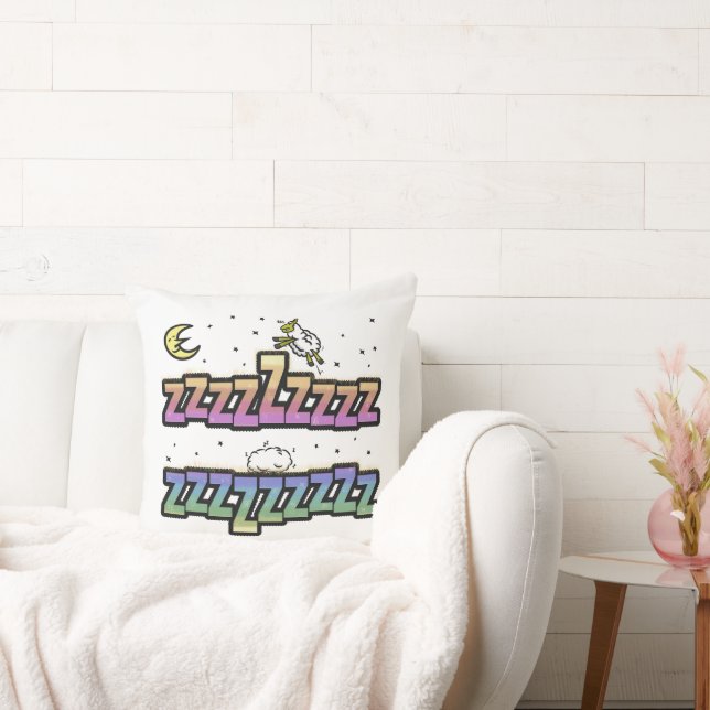 Cojin ZZZ Throw Pillow (Couch)