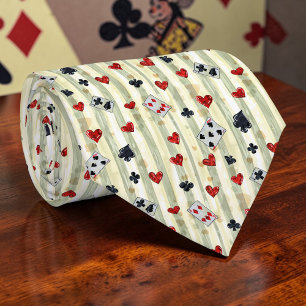 Col Cartes Merveilleuses Motif Chemise Cravate