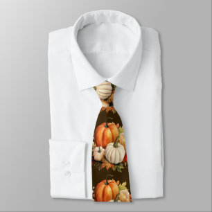 Col cravate aux feuilles d'automne – Mode automnal
