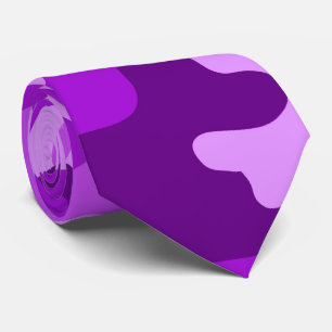 Col cravate camouflage violet