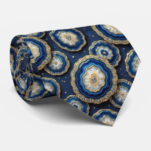 Col cravate de luxe   Navy Blue + Col cravate géod