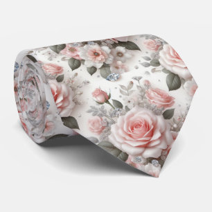 Col cravate de luxe pour mariage   Roses roses et 