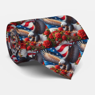 Col cravate drapeau américain patriotique