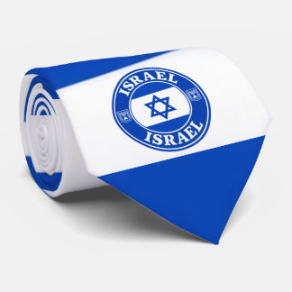 Col cravate drapeau d'Israël, cravate Israël éléga