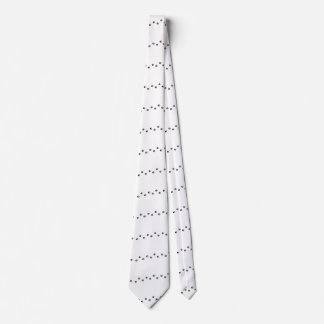 Col cravate Empreintes de pattes Monochrome