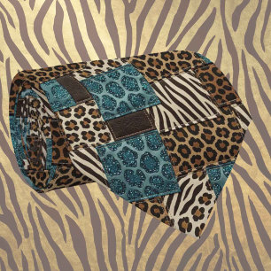 Col cravate exotique Motif d'animal sauvage d'Af