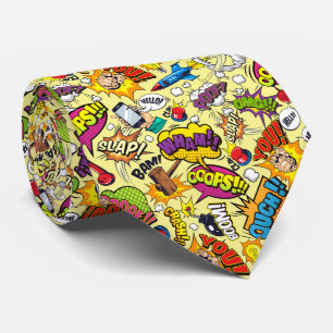 Col cravate explosion de pop art comic