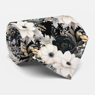 Col cravate floral moderne   Occasions spéciales f