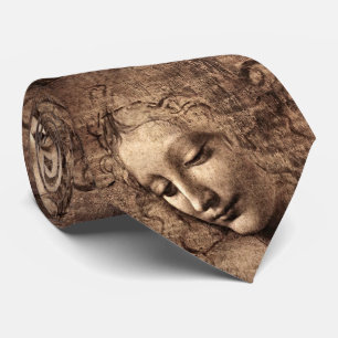 Col cravate Léonard de Vinci La Scapigliata Beaux-