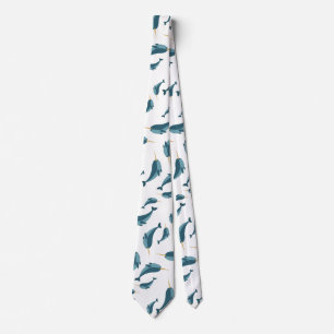 Col cravate motif narval