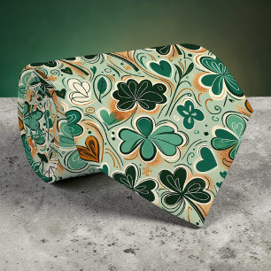 Col cravate personnalisé trèfle de la Saint-Patric