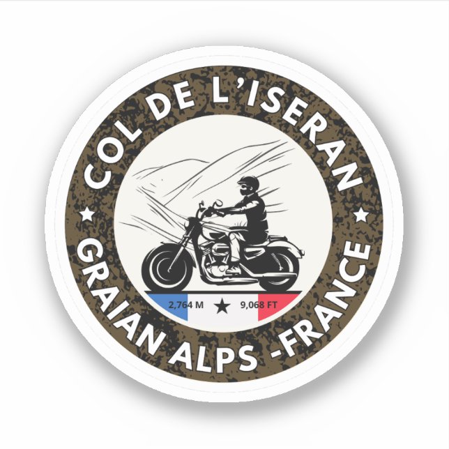  Col de l’Iseran french Alpes motobike tour (Front)