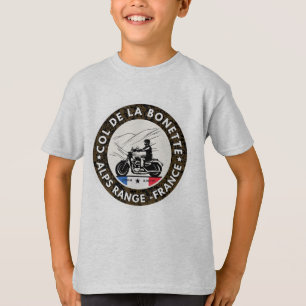Col de la Bonette french Alpes motobike tour T-Shirt