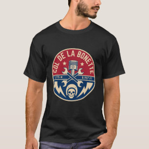  Col de la Bonette french Alpes motobike tour T-Shirt