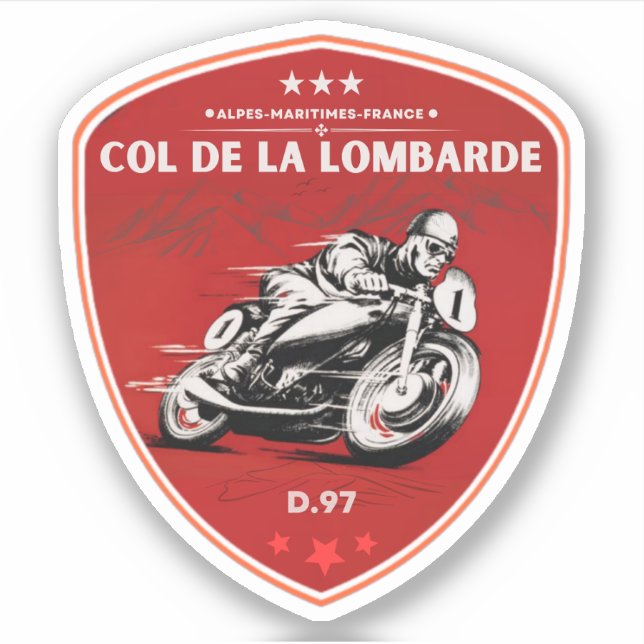 Col de la Lombarde french Alpes motobike gifts (Front)