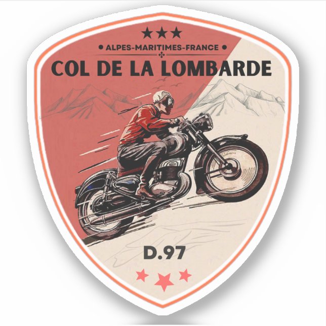 Col de la Lombarde french Alpes motobike tour (Front)