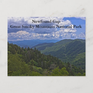 Col de Newfound, carte postale des Great Smoky Mou