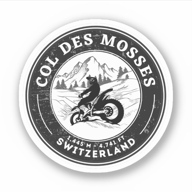 Col des Mosses swiss–alps motorcycle tour (Front)