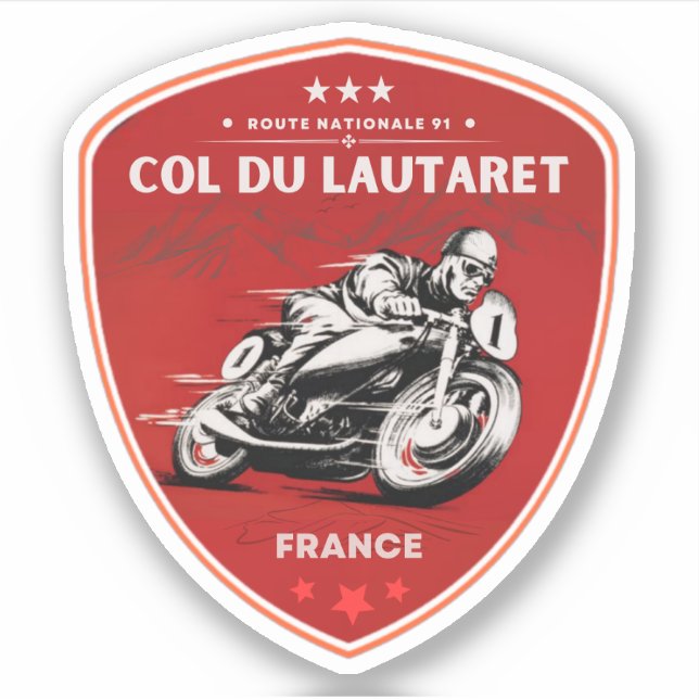 Col du Lautaret french Alpes motobike tour (Front)