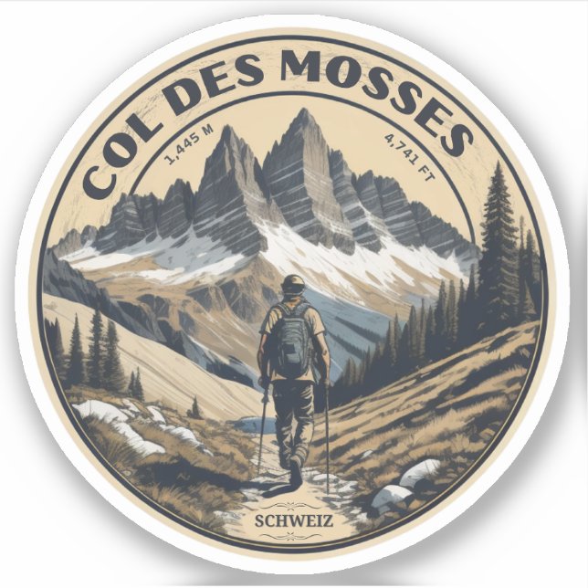 Col du Mosses canton de Vaud swiss alpine road (Front)