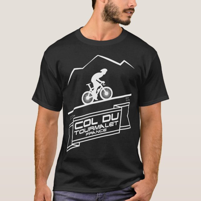 Col Du Tourmalet Road Famous Cycling T-Shirt (Front)