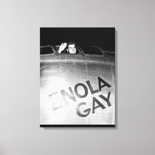 Col. Paul W. Tibbets, Jr., pilot_War Image Canvas Print