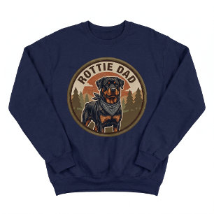 Col Rottie Dad Sweatshirt Coudre Rottweiler Cadeau