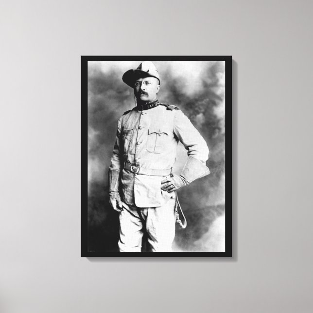 Col. Theodore Roosevelt, 1st Cavalry_War Image Canvas Print (Front)