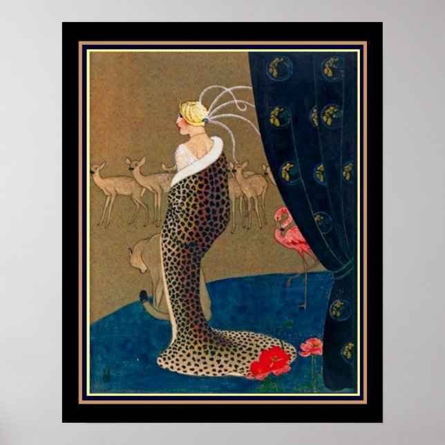 "Cola Abrigo" Art déco Impression par Chilton Long (Devant)