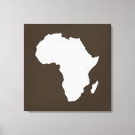 Cola Audacious Africa Canvas Print<br><div class="desc">Africa map outline in white with contrasting colours in Emporio Moffa's "Safari" palette inspired by the daring adventurousness and wilderness of the continent.</div>