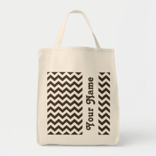 Cola Safari Chevron with customizable name Tote Bag