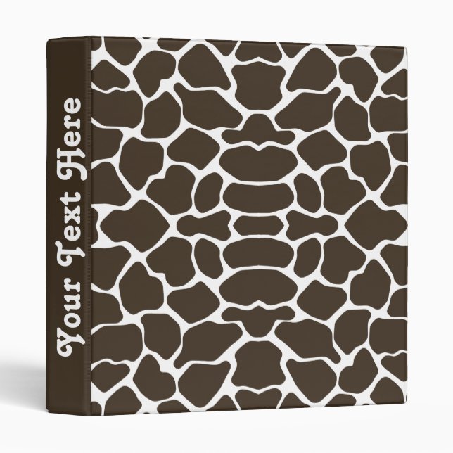 Cola Safari Giraffe with text Binder (Front/Spine)