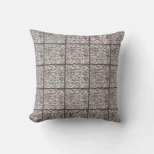 Cola Safari Zebra Throw Pillow