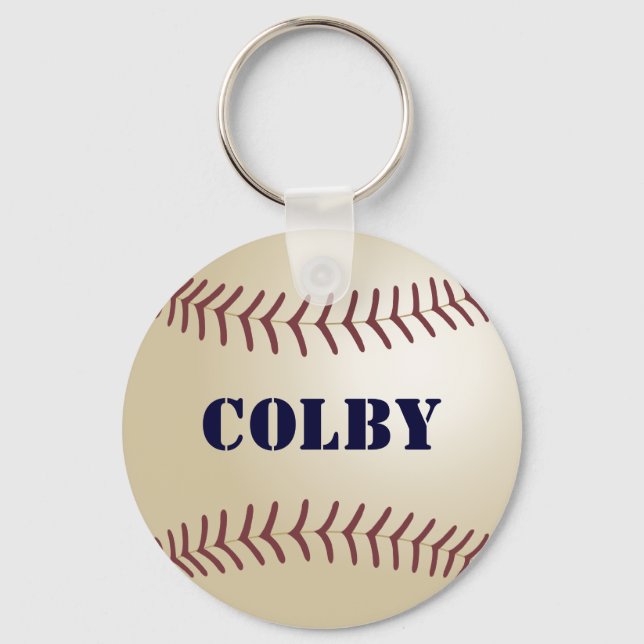 Colby Baseball Keychain by 369MyName (Front)