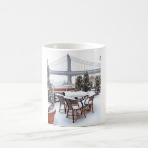 Cold air, cozy views, and NYC snow days ☕️ Coffee Mug