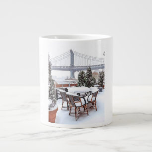 Cold air, cozy views, and NYC snow days ☕️ Large Coffee Mug