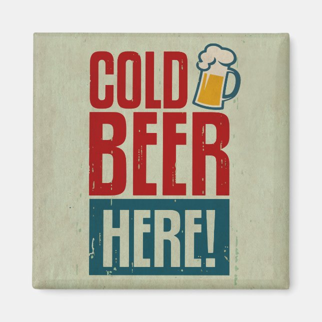 Cold Beer Magnet (Front)