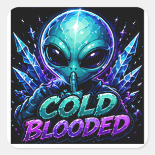 Cold Blooded Alien Emote Sticker