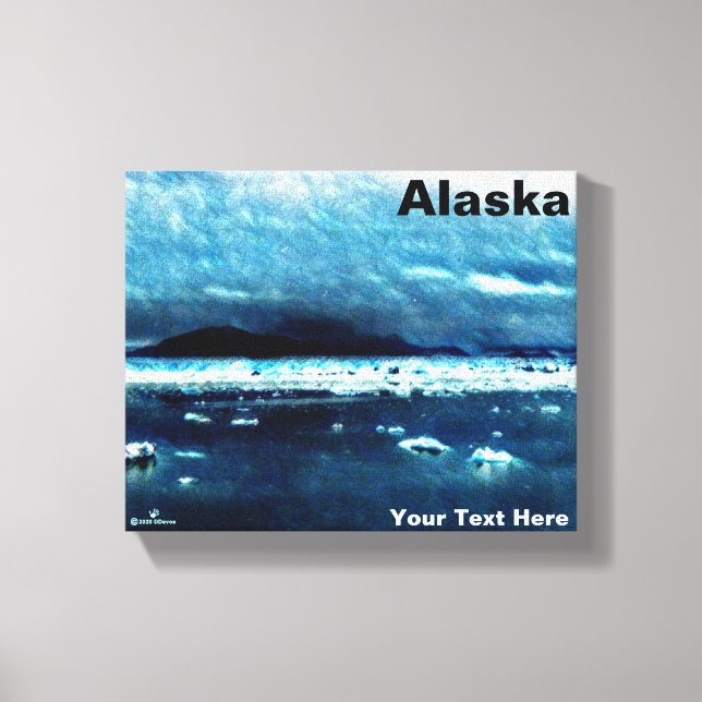 Cold Blue Sea Canvas Print (Front)