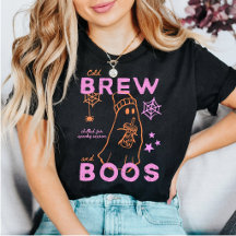 Cold Brew And Boos Cute Ghost Halloween Coffee